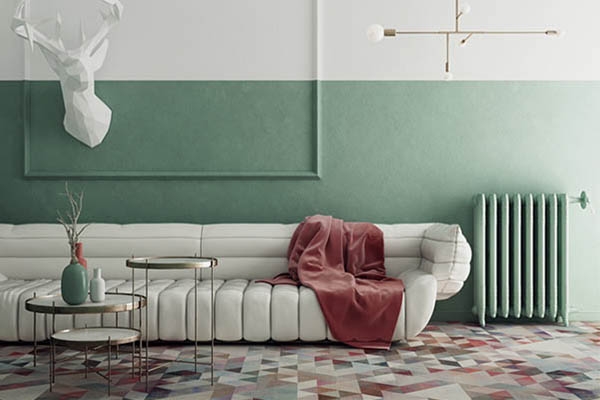 Ý tưởng thiết kế nội thất màu xanh lá độc lạ