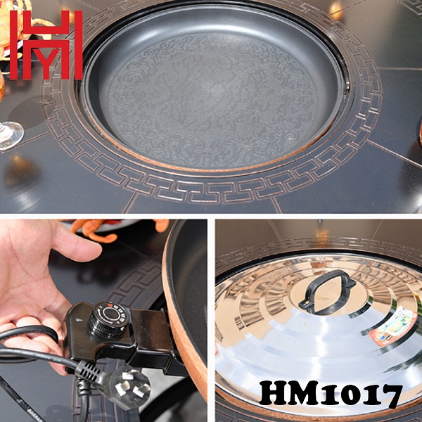BÀN NƯỚNG ĐIỆN SÂN VƯỜN HM1017